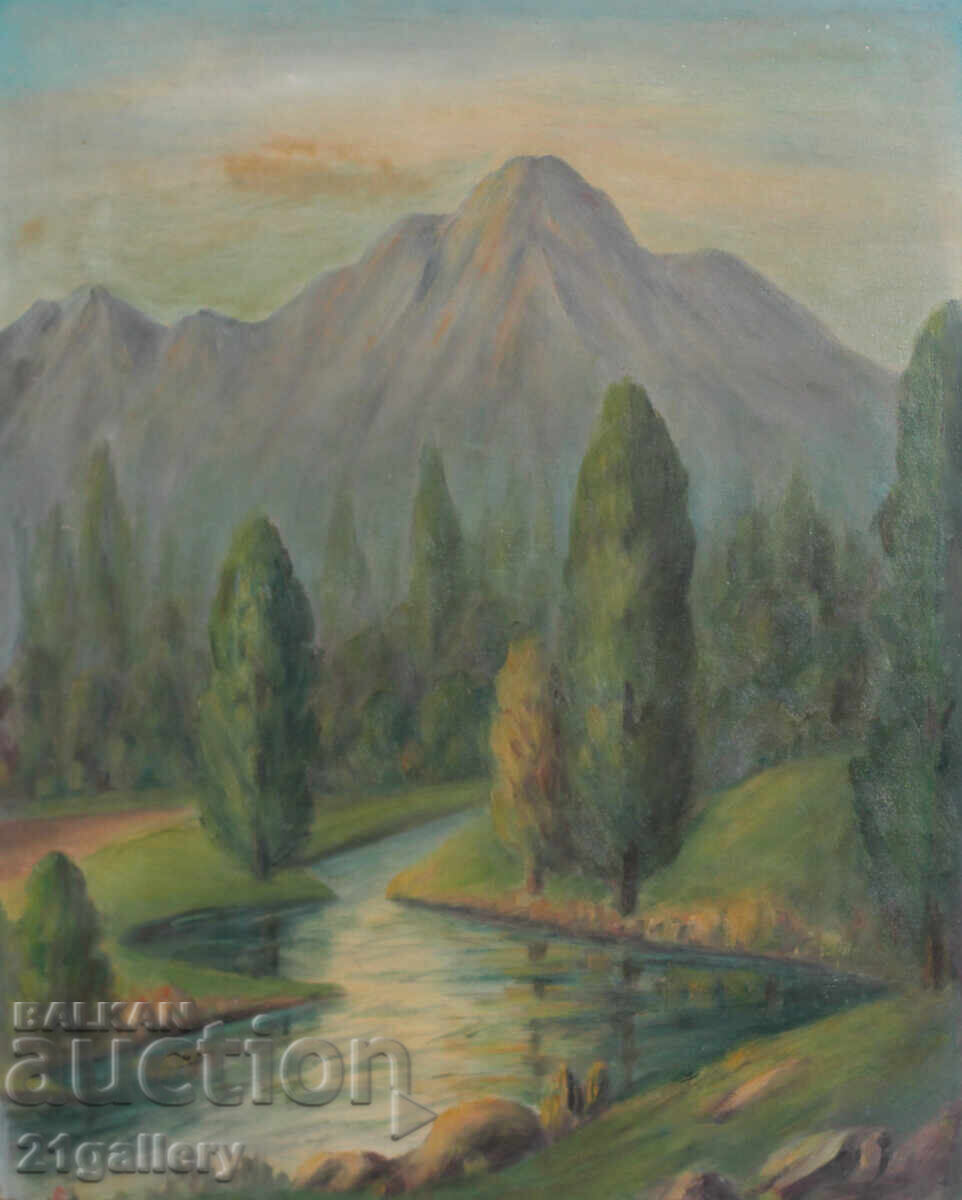 Oil Paintings River Landscape