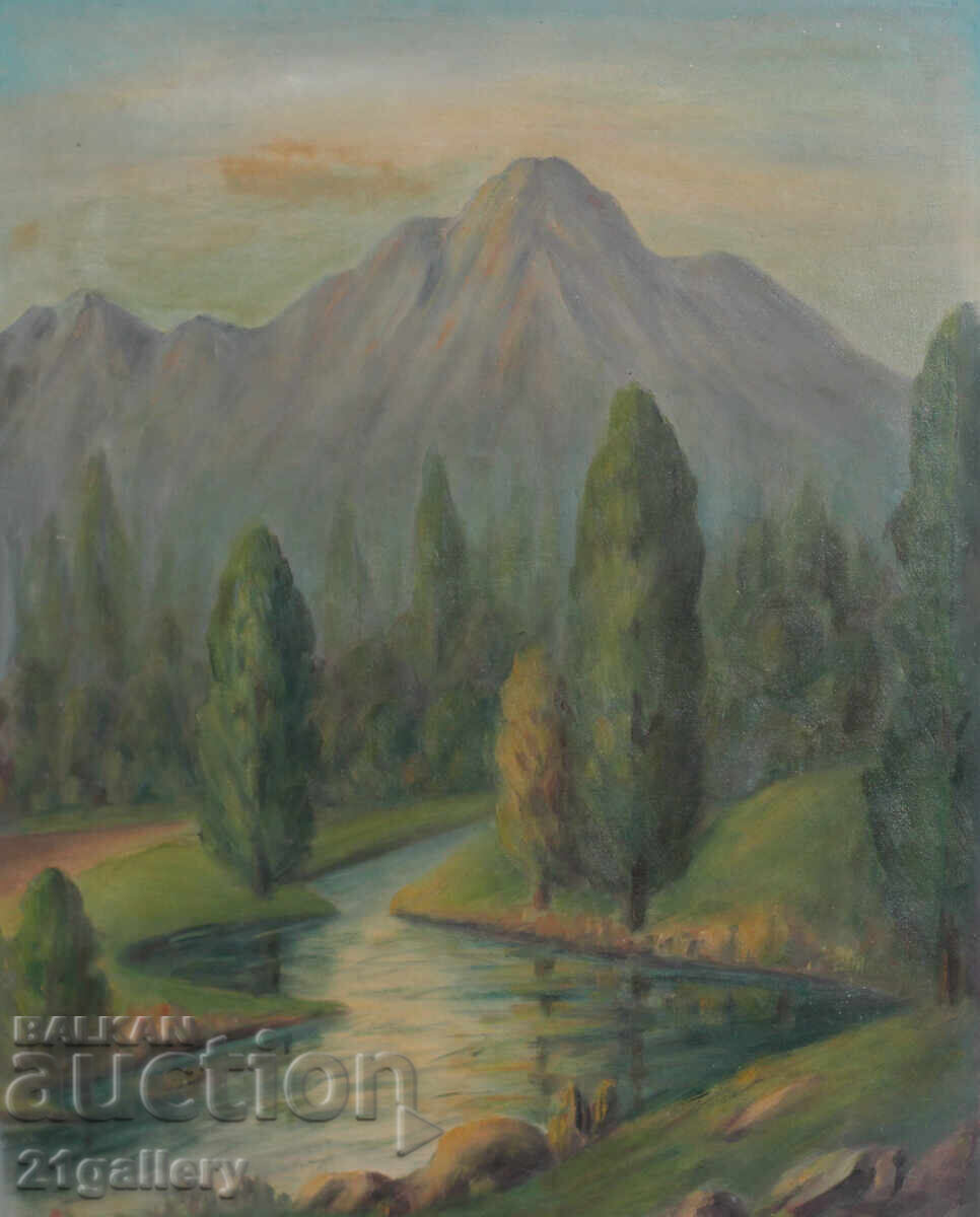 Oil Paintings River Landscape Oil Paintings River Landscape