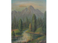 Vopsele în ulei Peisaj fluvial