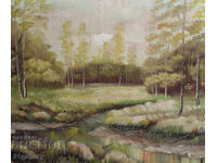 Oil Painting Forest Landscape