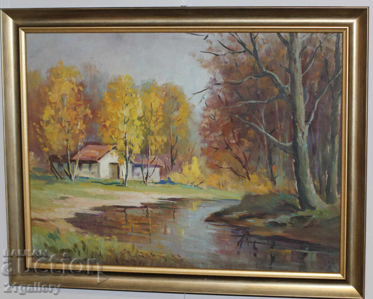Auction Oil Painting Autumn Landscape Auction Oil Painting Autumn Landscape