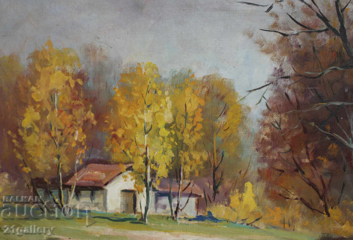 Delivery of Oil Painting Autumn Landscape Delivery of Oil Painting Autumn Landscape
