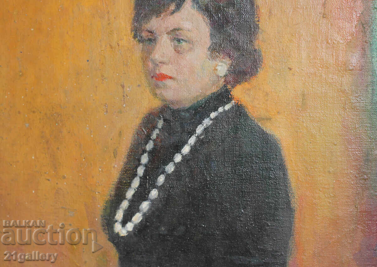 Lyuben Kuleliev - Portrait of a Woman, oil paintings, 1977 - 5 Lyuben Kuleliev - Portrait of a Woman, oil paintings, 1977 - 5