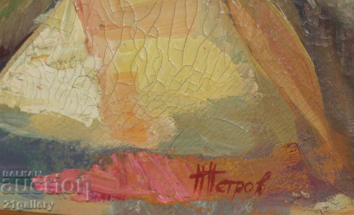Petar Petrov Figural composition, oil paints, signed - 7 Petar Petrov Figural composition, oil paints, signed - 7