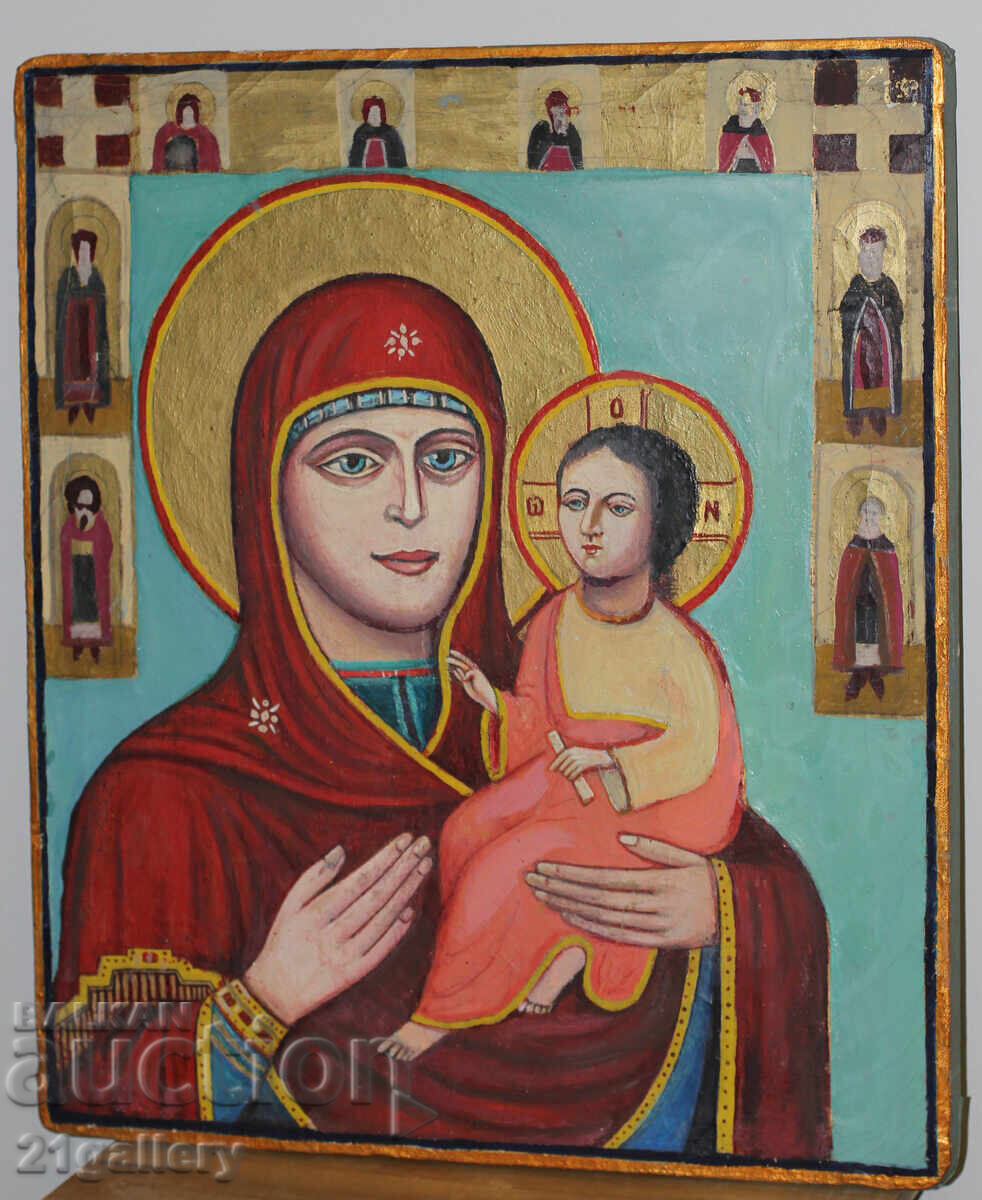 Δημοπρασία Αρχαία εικόνα της Παναγίας με το Παιδί