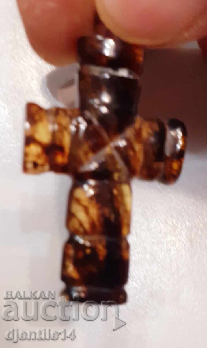 Amber cross with price 60.00 BGN | € 30.68 Amber cross with price 60.00 BGN | € 30.68