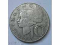 10 Shilling Silver Austria 1958 - Silver Coin #3