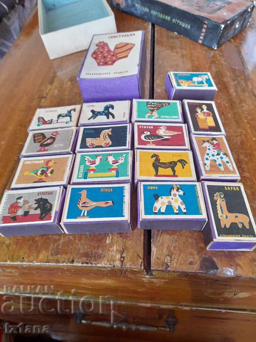 Παλιά ρωσικά σπιρτόκουτα, σπίρτα - 5