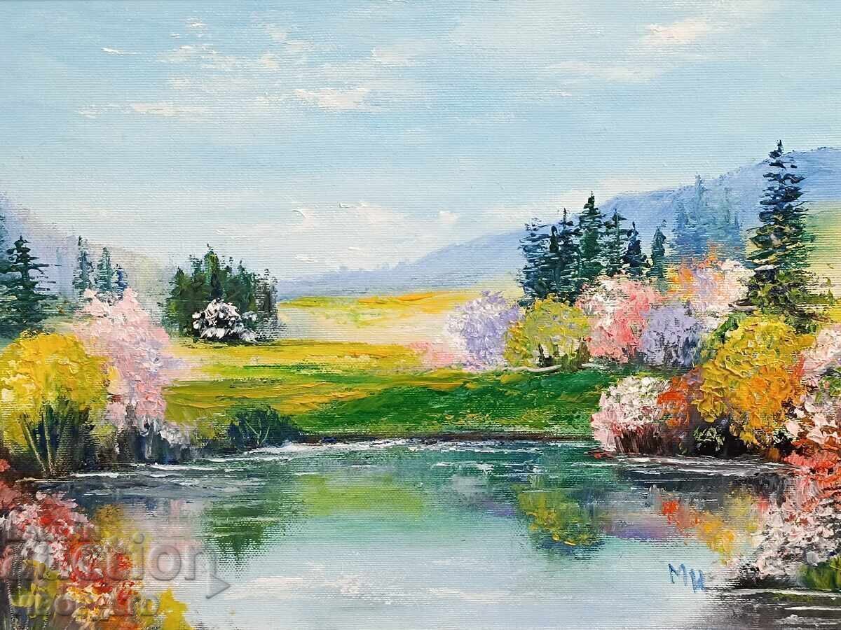 Χαντ Μ. Ιβάνοβα! «FIRST SPRING»/λάδι/καμβάς/πιστοποιητικό/κάδρο με τιμή 189.98 BGN | € 97.14 Χαντ Μ. Ιβάνοβα! «FIRST SPRING»/λάδι/καμβάς/πιστοποιητικό/κάδρο με τιμή 189.98 BGN | € 97.14