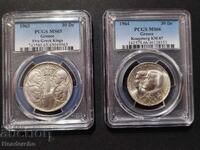 30 drahme 1963 PCGS MS65 (argintiu)