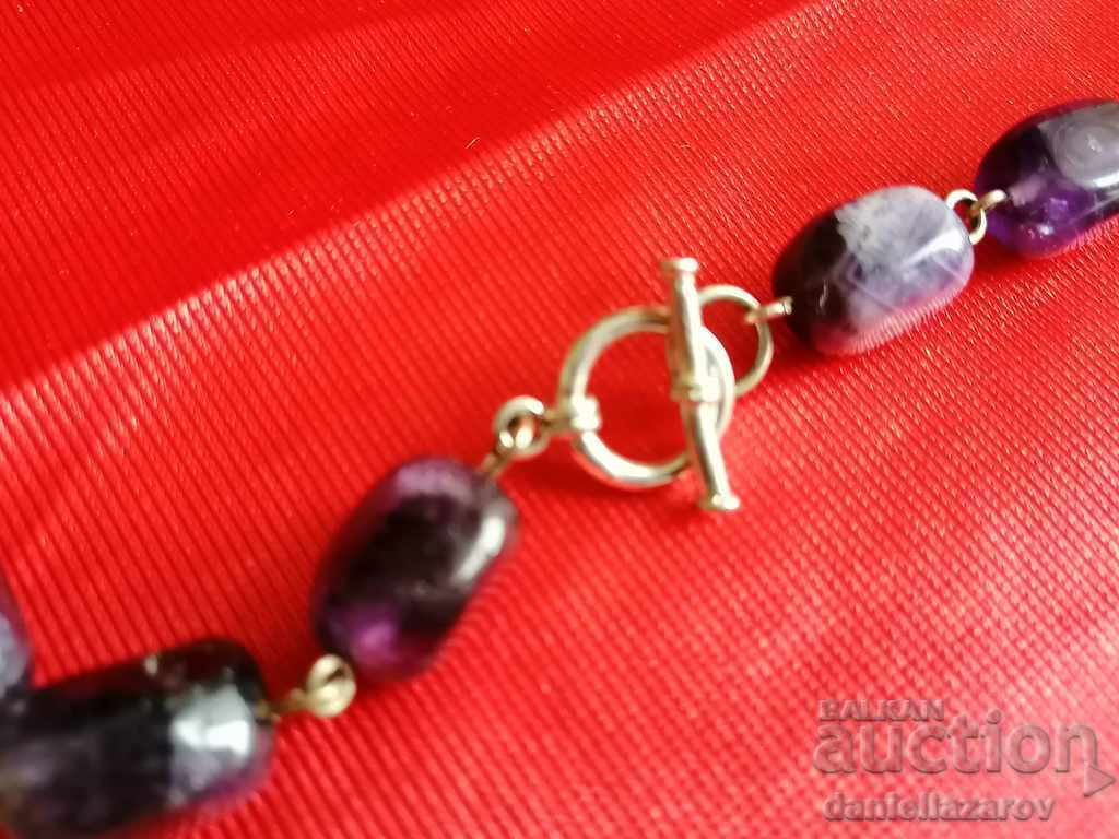 Delivery of Unique Women's AMETHYST Necklace, Necklace