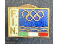 1035 Italy Olympic Swimming Federation enamel