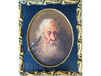 K.K.WONG OLD PAINTING, CHINESE ARTIST - OLD MAN WITH BEARD