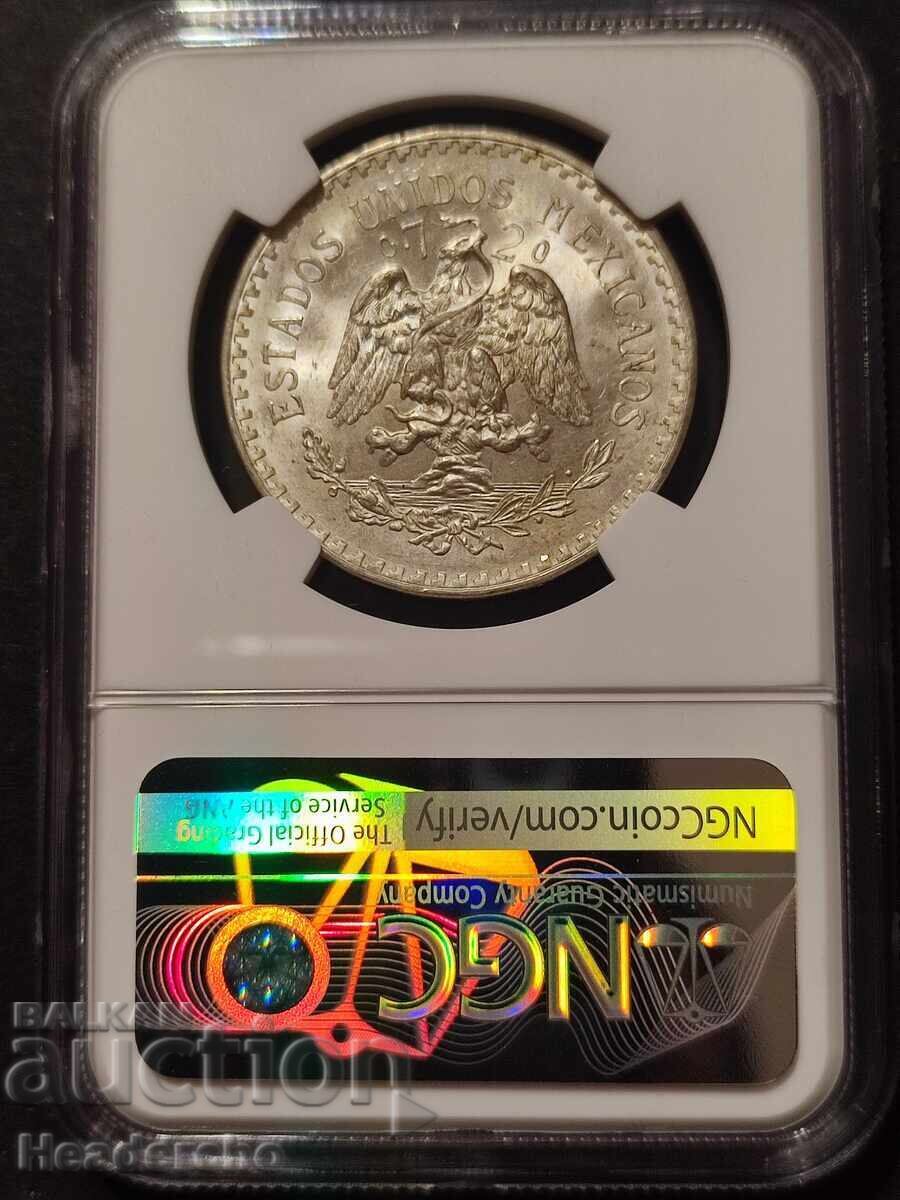 1 peso 1943 Mexico NGC MS-65 (Silver) with price 210.00 BGN | € 107.37 1 peso 1943 Mexico NGC MS-65 (Silver) with price 210.00 BGN | € 107.37