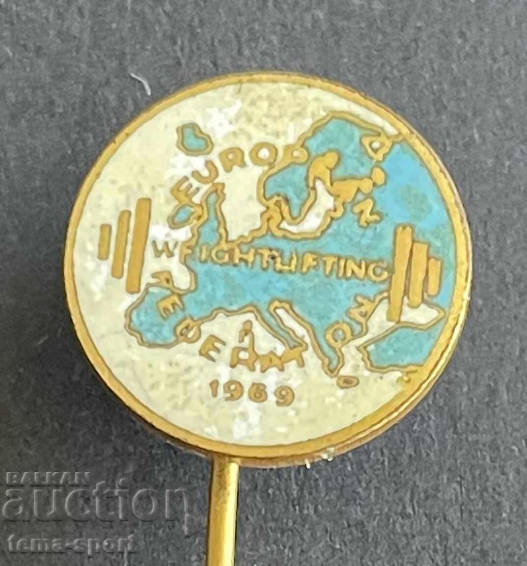 1051 European Weightlifting Championships 1969 enamel with price 5.00 BGN | € 2.56 1051 European Weightlifting Championships 1969 enamel with price 5.00 BGN | € 2.56