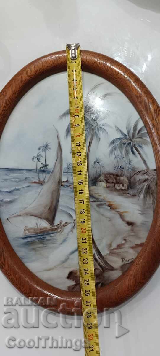 Unique porcelain painting marked - 6 Unique porcelain painting marked - 6