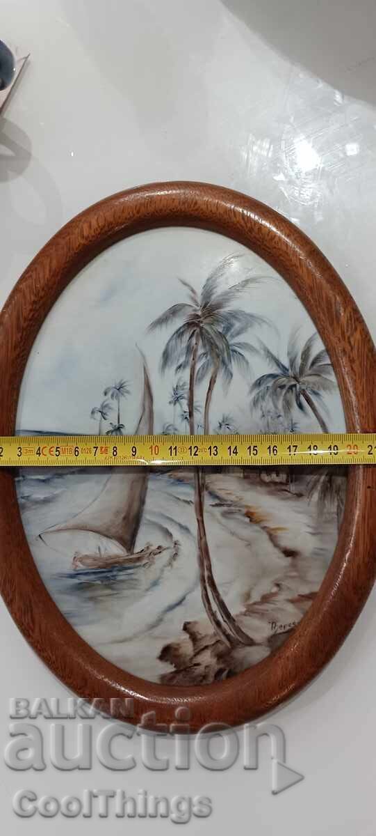 Unique porcelain painting marked - 7 Unique porcelain painting marked - 7