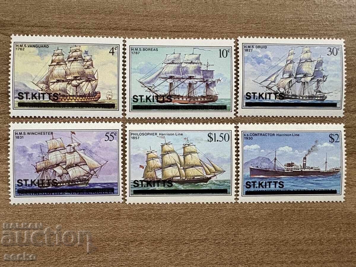 Saint Kitts - Ships (1980) MNH