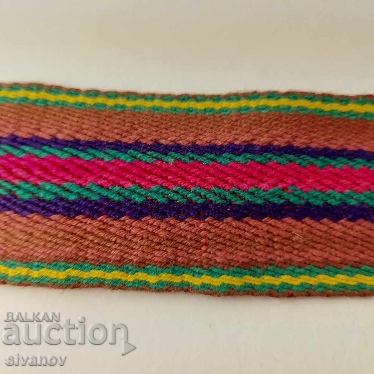 Old perfect woven costume belt for buckles 210 x 5cm P2468 with price 44.99 BGN | € 23.00