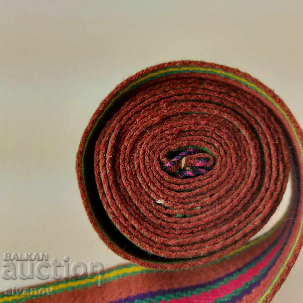 Delivery of Old perfect woven costume belt for buckles 210 x 5cm P2468