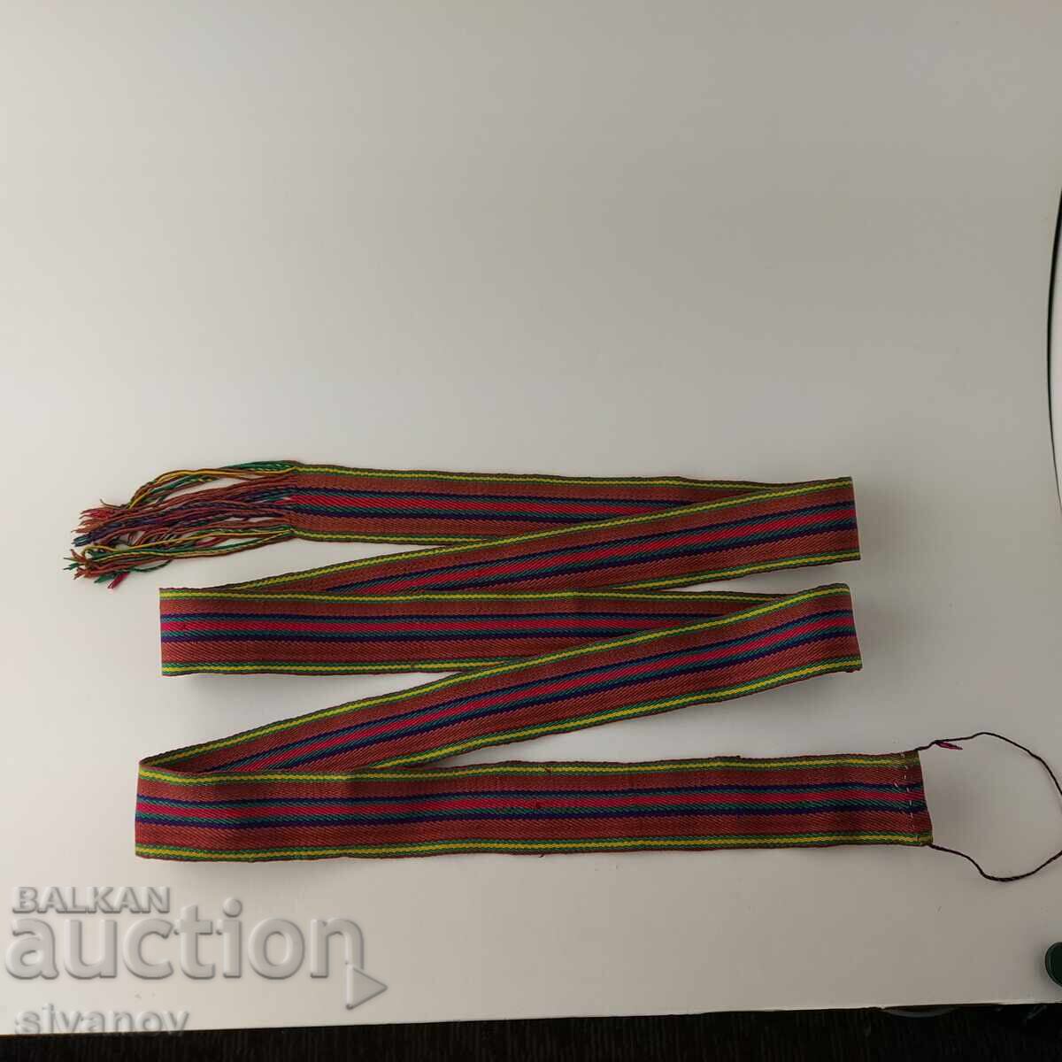 Old perfect woven costume belt for buckles 210 x 5cm P2468 - 5