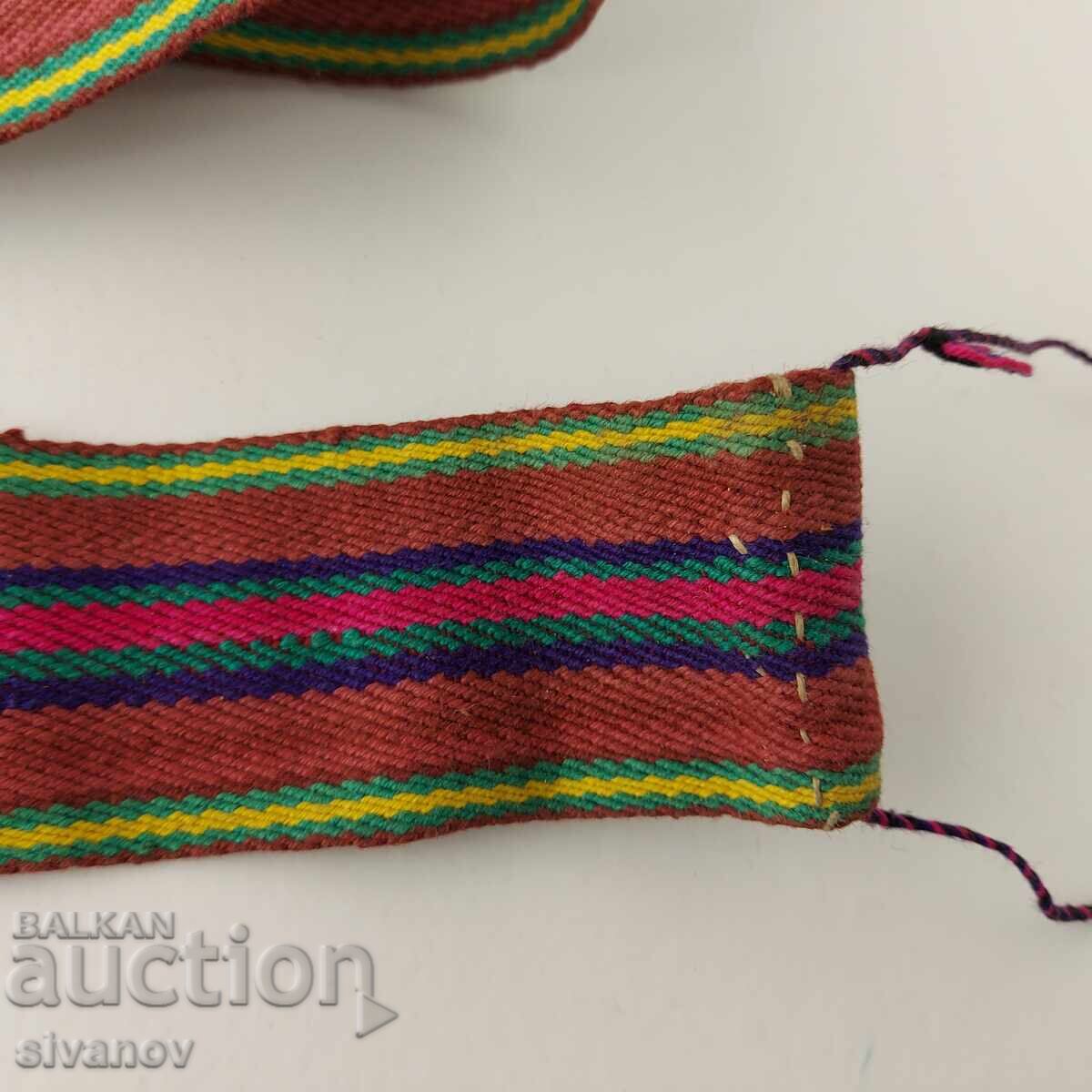 Old perfect woven costume belt for buckles 210 x 5cm P2468 - 6