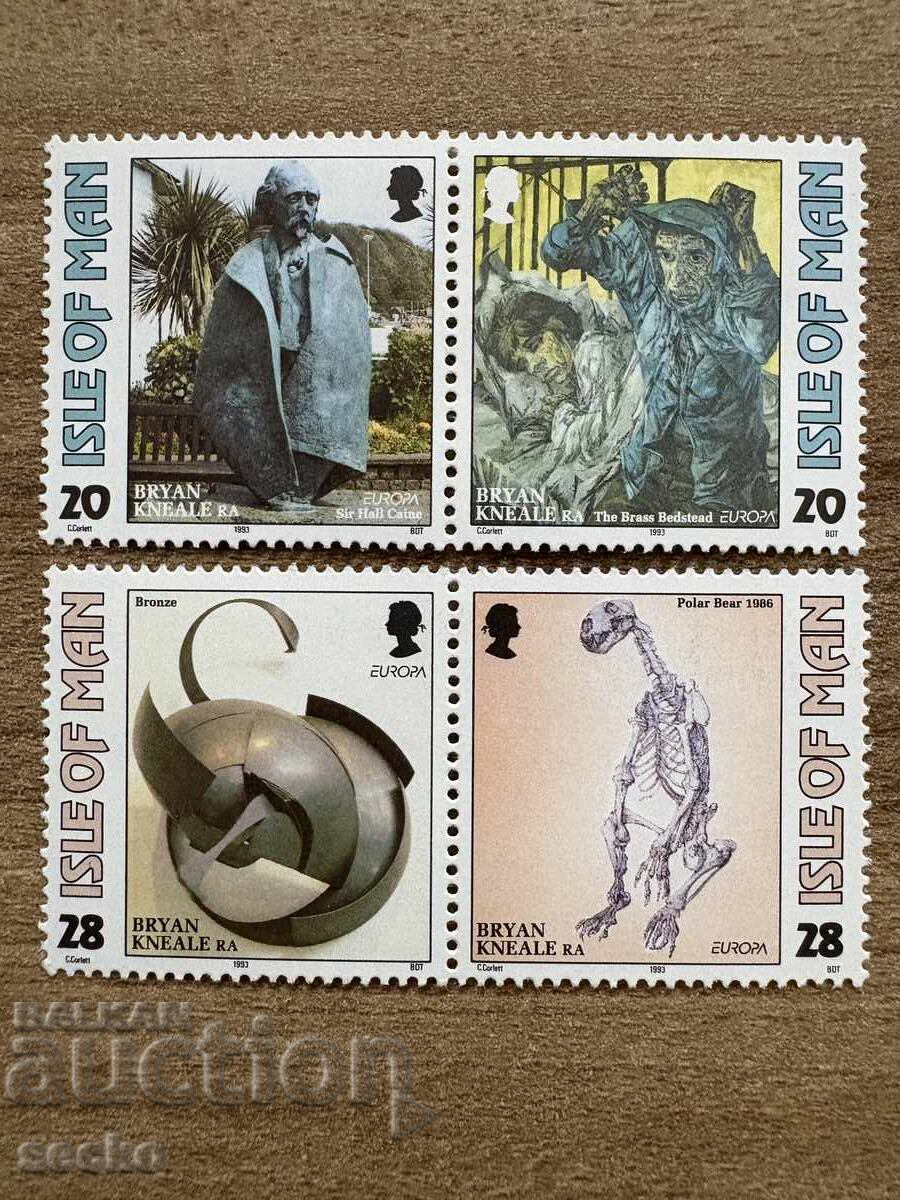 Insula Man - Timbre Europa - Artă Contemporană (1993) MNH