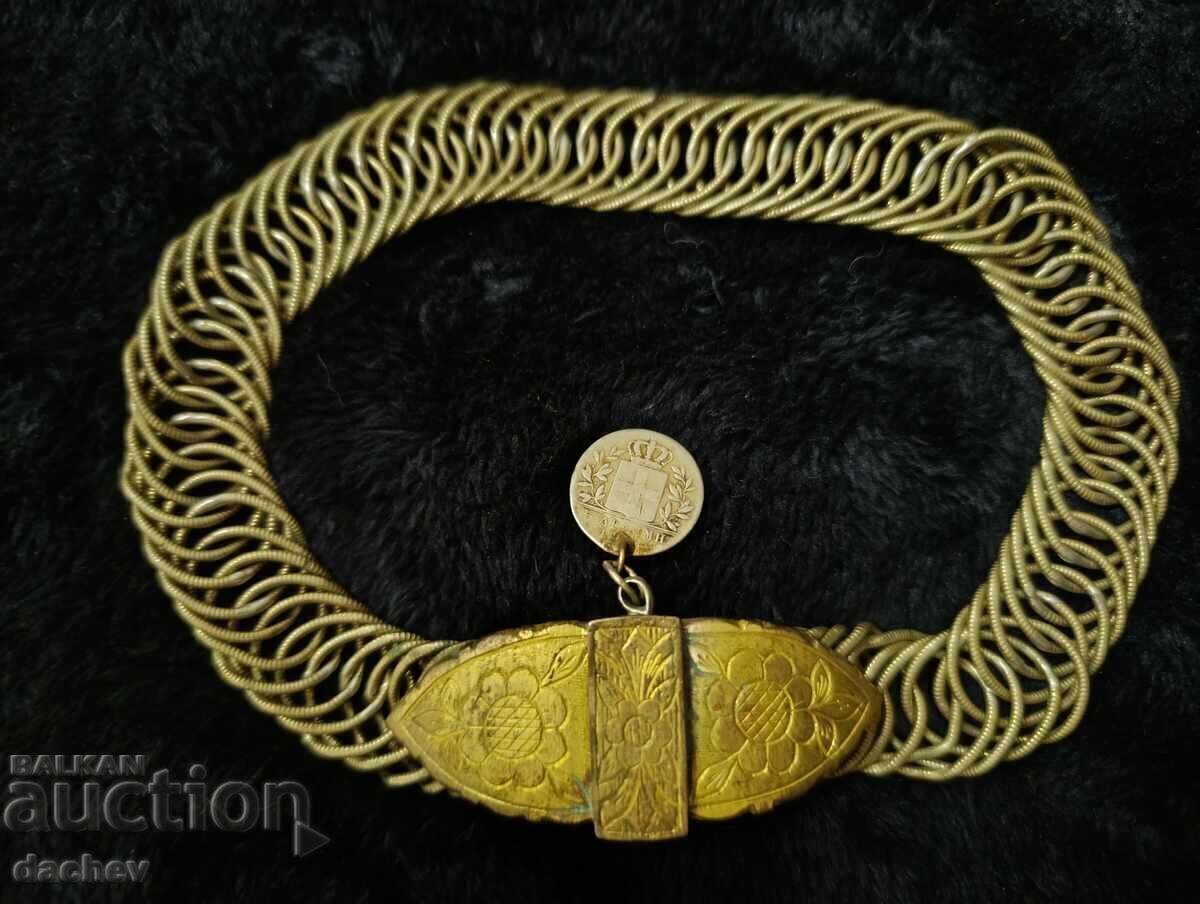 Rare silver with gold plating Renaissance jewelry Necklace Bitch - 5 Rare silver with gold plating Renaissance jewelry Necklace Bitch - 5