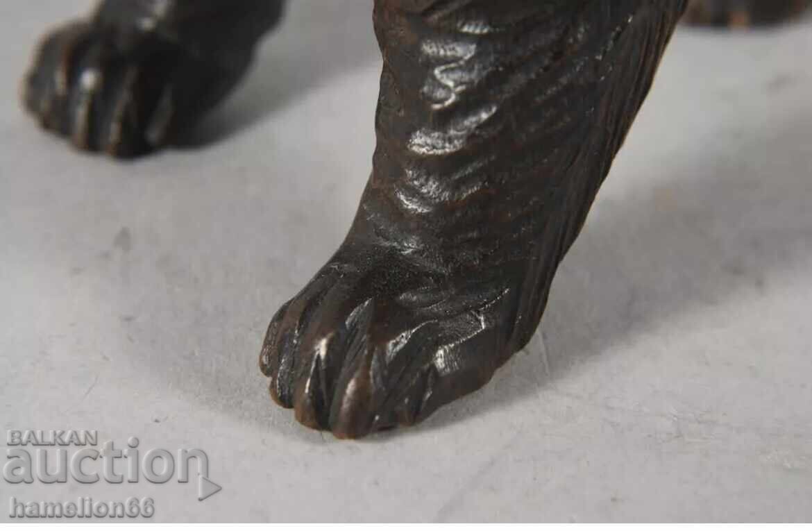 Woodcarving, old, pair of bears. Sculpture, plastic - 6 Woodcarving, old, pair of bears. Sculpture, plastic - 6