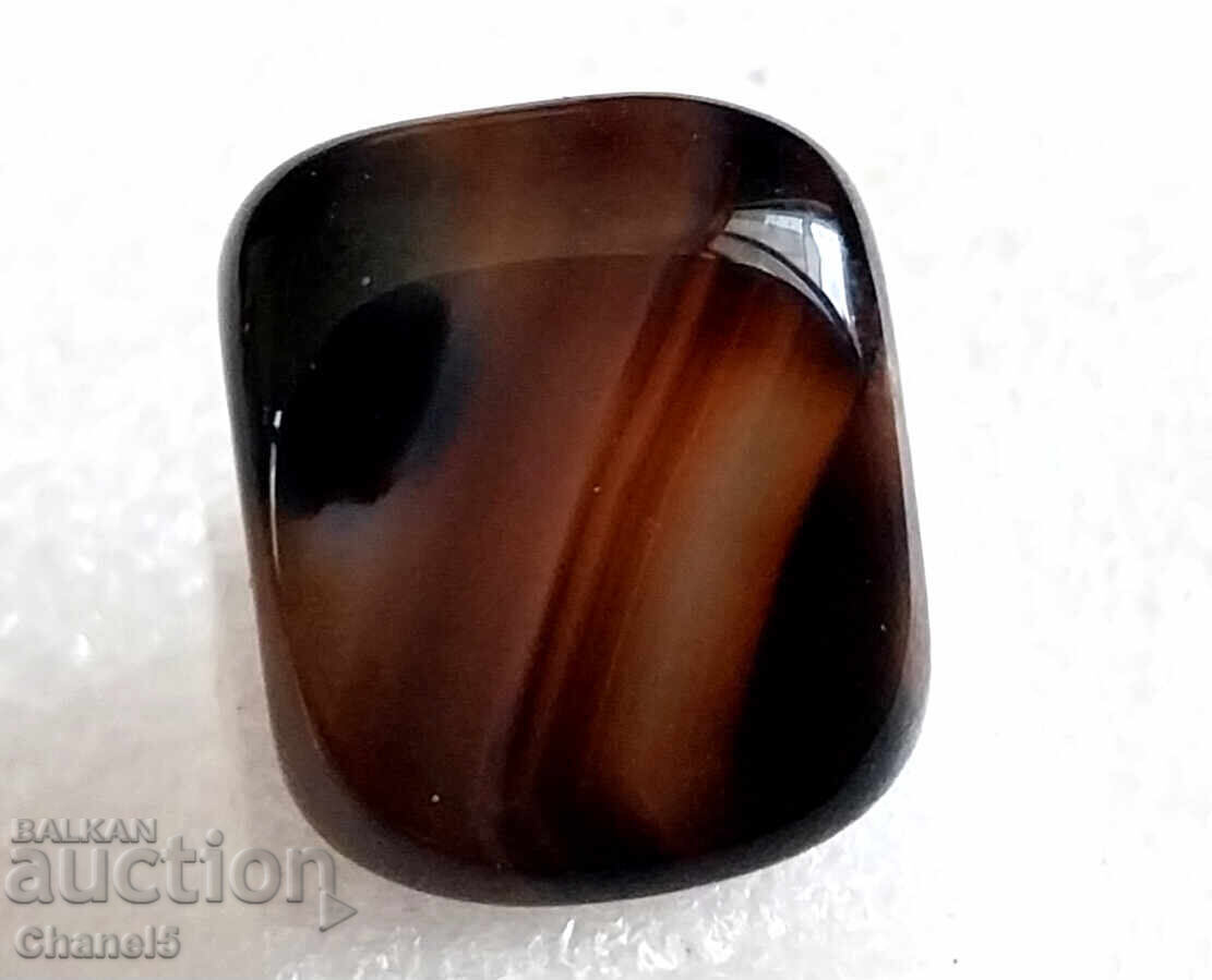 NATURAL ONYX - FOR LUCK - BRAZIL - 25.68 ct- (651) - 5 NATURAL ONYX - FOR LUCK - BRAZIL - 25.68 ct- (651) - 5