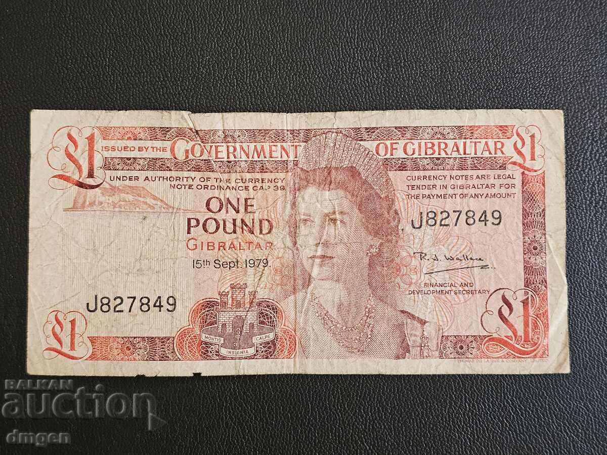 1 pound Gibraltar 1979