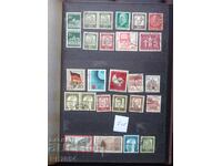 Lot of postage stamps.