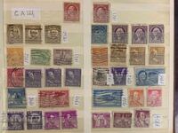 Lot of old stamps, collection from the USA-1923 to 1988-200 pieces