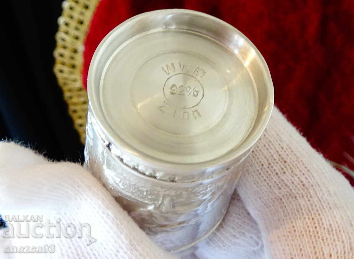 Κασσιτέρινες κούπες με Ελάφι, Σκύλο, κυνηγετικό θυρεό - 5 Κασσιτέρινες κούπες με Ελάφι, Σκύλο, κυνηγετικό θυρεό - 5