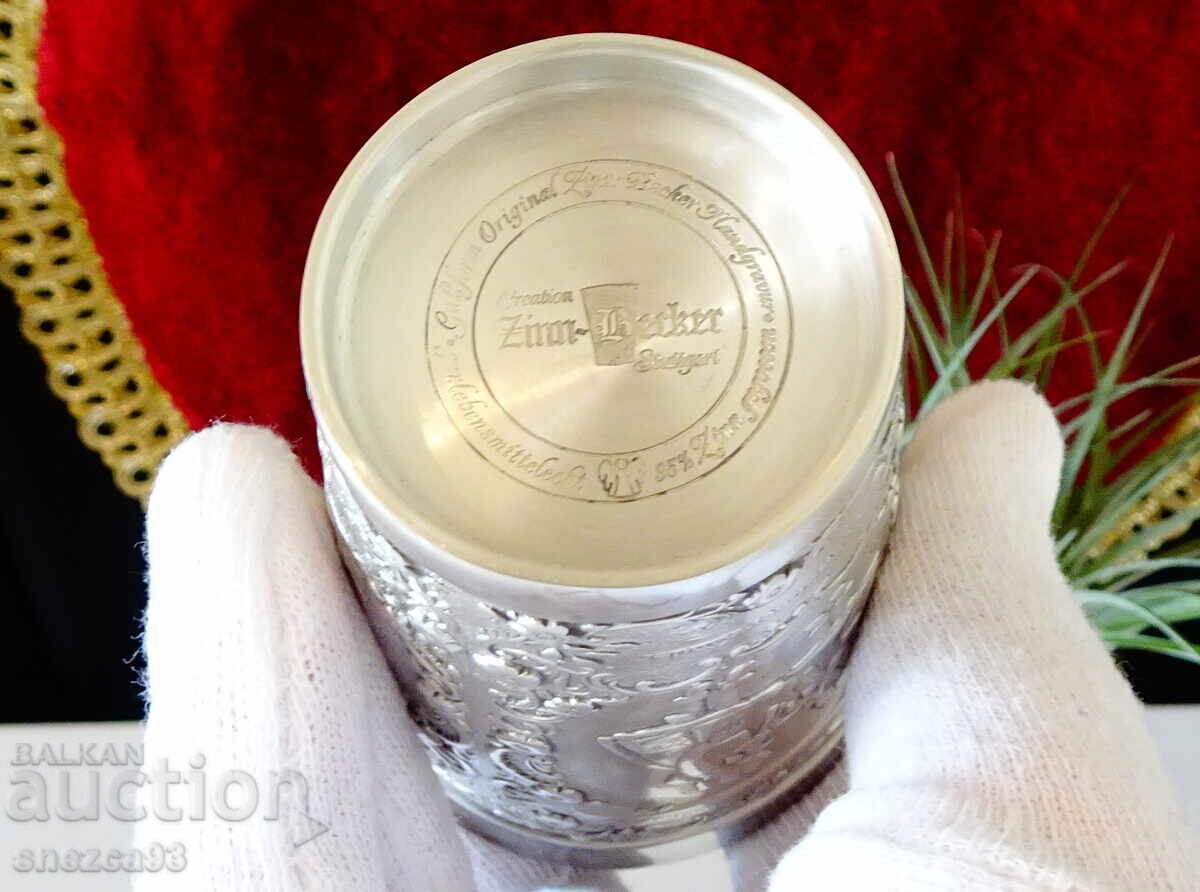 Pewter cup Schwalm, Hesse. - 7 Pewter cup Schwalm, Hesse. - 7