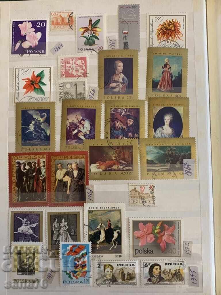 Lot of old stamps, collection from Poland-1918 to 1983-72 pieces with price 3.00 BGN | € 1.53 Lot of old stamps, collection from Poland-1918 to 1983-72 pieces with price 3.00 BGN | € 1.53