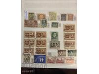 Lot of old stamps, collection from Poland-1918 to 1983-72 pieces