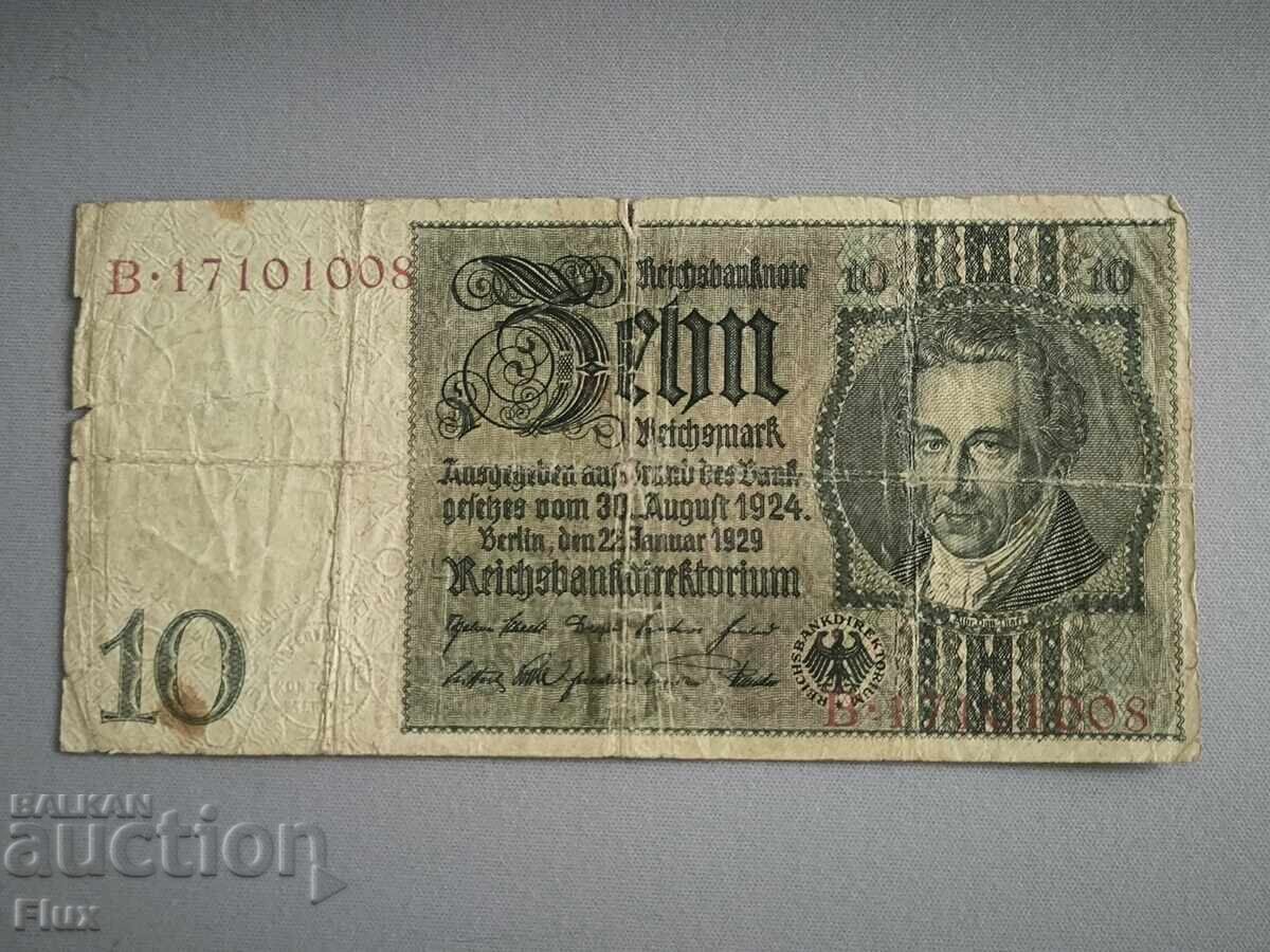 Reich banknote - Germany - 10 marks | 1924