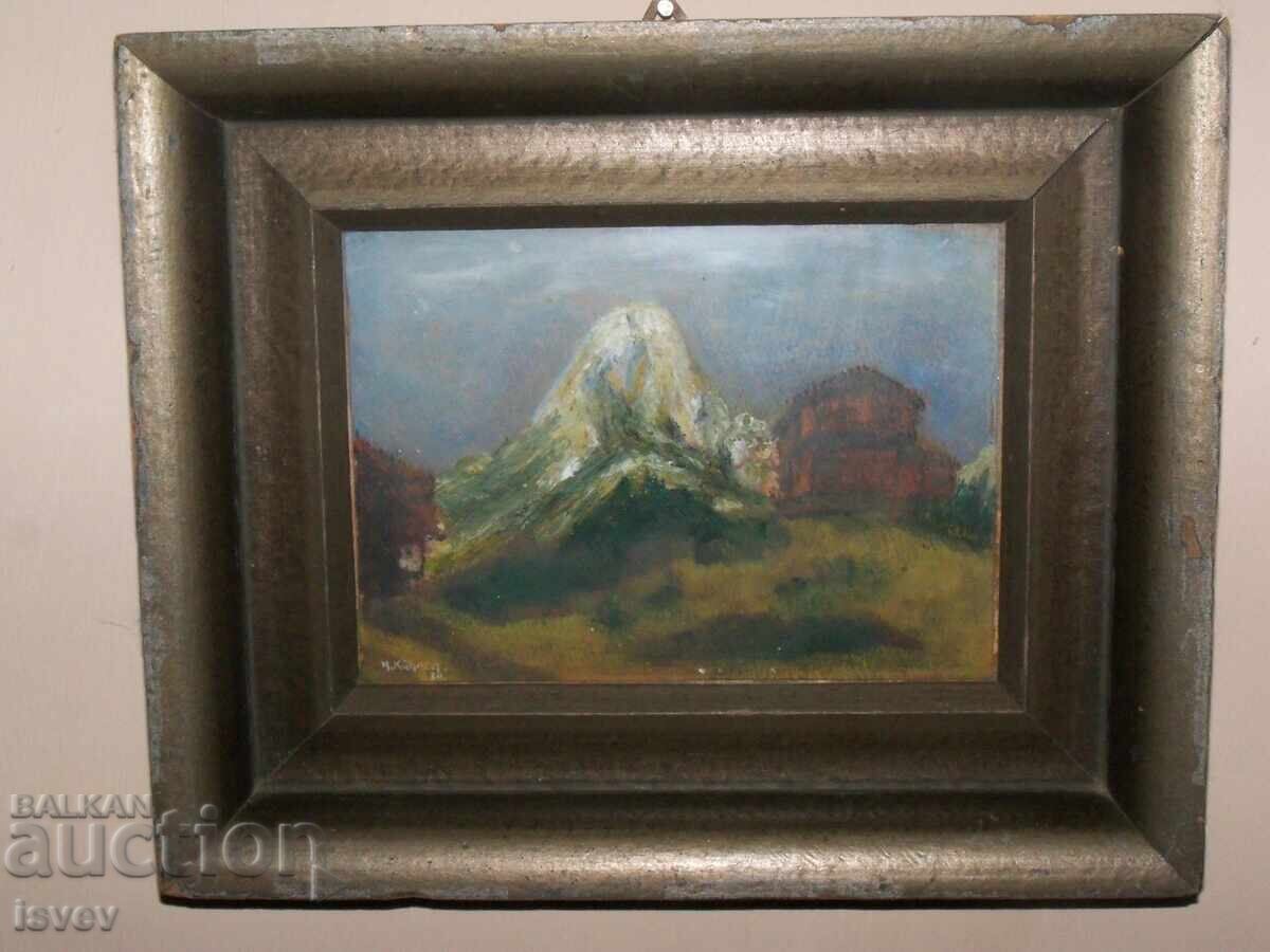 Παλιό μικρό τοπίο από τις Άλπεις, υπογραφή - Kuhnen 1939. - 5 Παλιό μικρό τοπίο από τις Άλπεις, υπογραφή - Kuhnen 1939. - 5