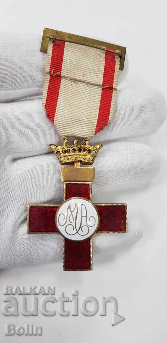 Σπάνιο Στρατιωτικό Μετάλλιο, Τάγμα Αεροπορίας - Ερυθρός Σταυρός - Ισπανία με τιμή 280.00 BGN | € 143.16