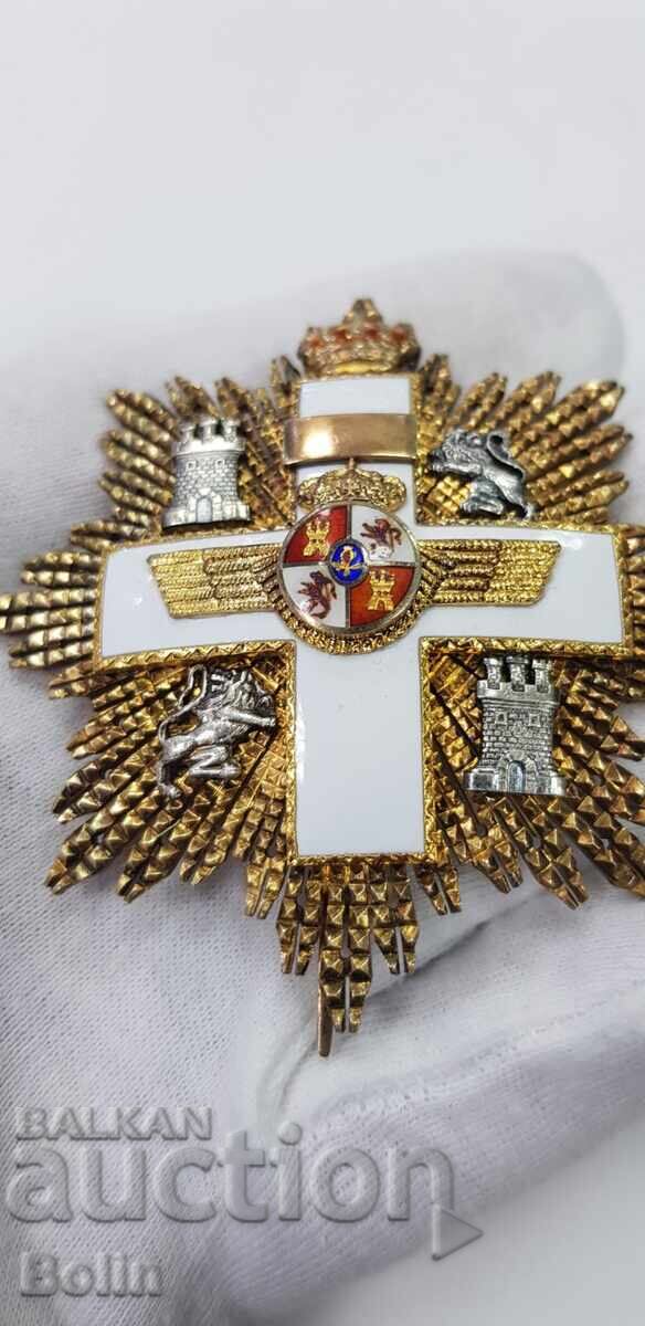 Rare star, order, badge Aviation - white cross - Spain - 5 Rare star, order, badge Aviation - white cross - Spain - 5