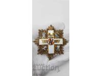 Rare star, order, badge Aviation - white cross - Spain