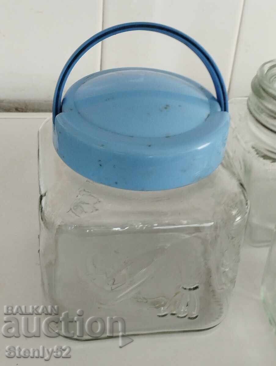 4 glass jars for spices, tea, coffee, sugar. with price 28.00 BGN | € 14.32 4 glass jars for spices, tea, coffee, sugar. with price 28.00 BGN | € 14.32