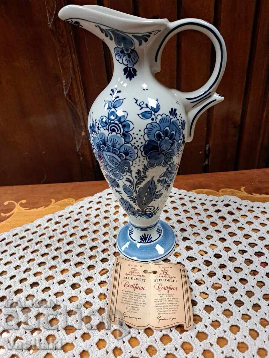 Porcelain jug with certificate