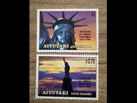 Aitutaki - 100 χρόνια The Statue of Liberty (1986) MNH