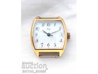 Beautiful Russian Socialist USSR Ladies Wrist Gold Plated Watch Luch