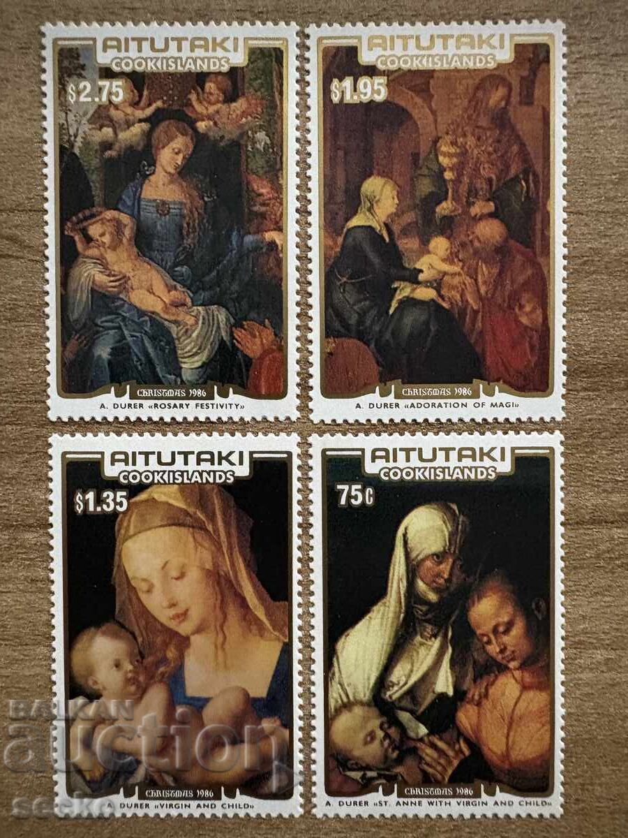 Aitutaki - Christmas - Paintings by Dürer (1986) MNH