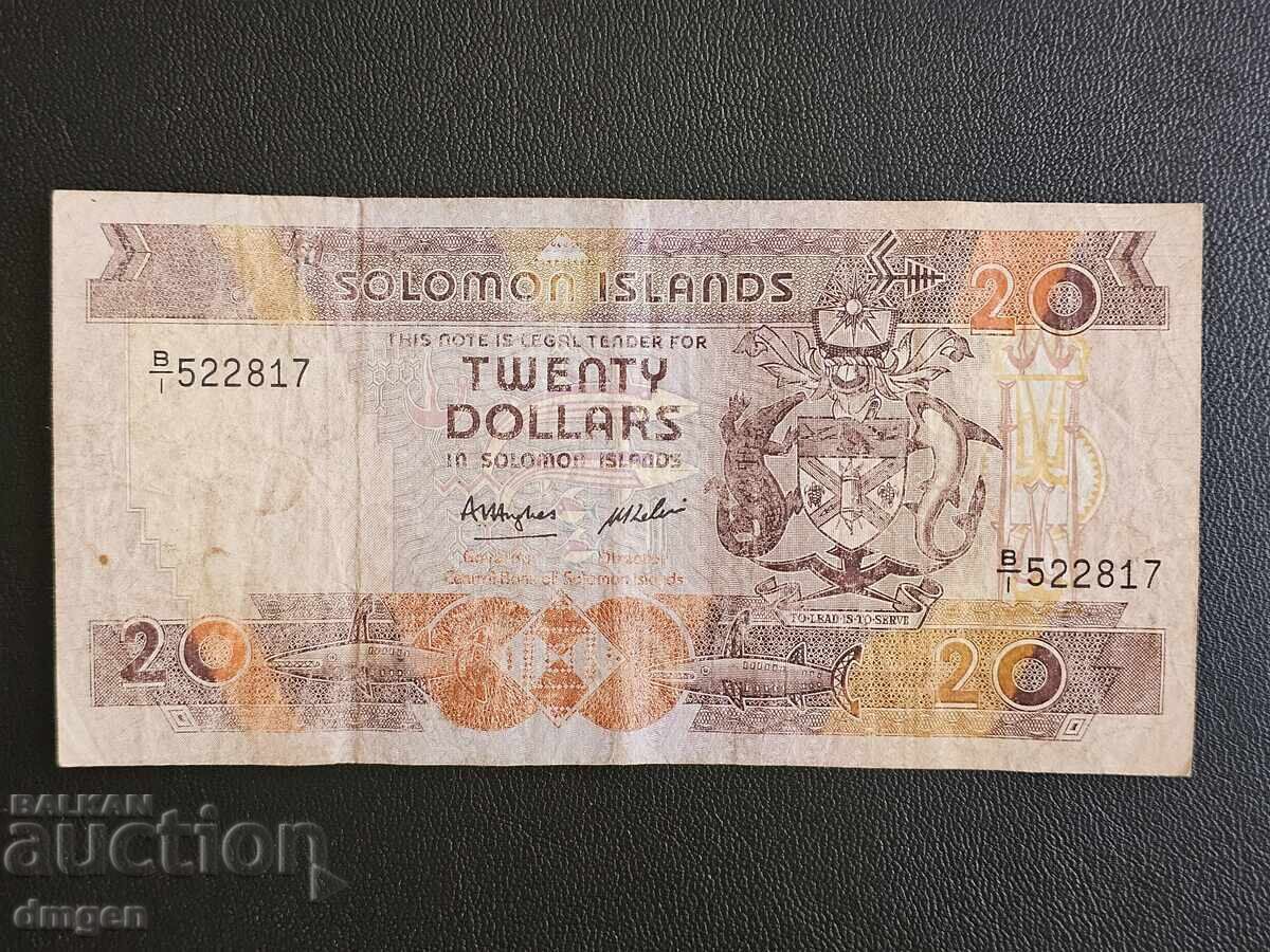 20 dollars Solomon Islands 1986 20 dollars Solomon Islands 1986