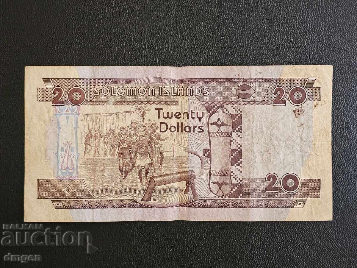 20 dollars Solomon Islands 1986 with price 9.00 BGN | € 4.60
