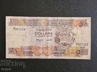 20 dollars Solomon Islands 1986